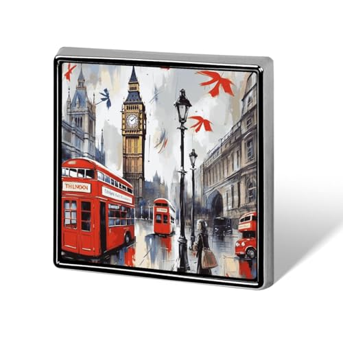 London Anstecknadel, modische Anstecknadeln für Männer und Frauen, für Rucksäcke, lustige Hut-Brosche, personalisierbare Tasche, Revers, Abzeichen, Metall, Neuheit, Knöpfe und Anstecknadeln von QMNBTES