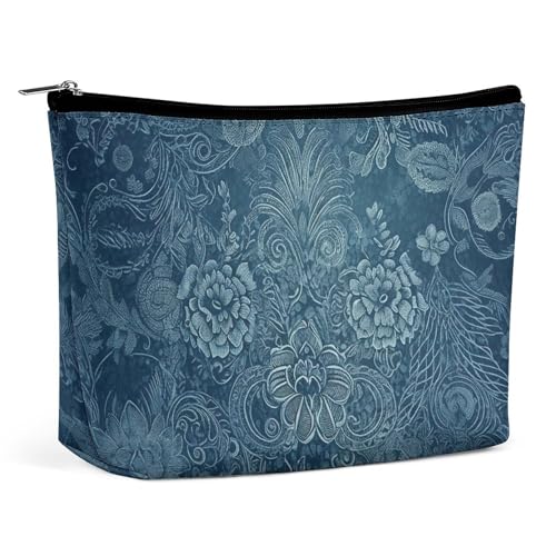 QMNBTES Reise-Make-up-Tasche mit Blumenmuster, groß, Kulturbeutel für Damen, wasserdicht, Kosmetiktasche für Geldbörse, tragbar, Make-up-Tasche, niedlicher Reißverschluss, Kosmetiktasche, lustige QMNBTES Reise-Make-up-Tasche mit Blumenmuster, groß, Kulturbeutel für Damen, wasserdicht, Kosmetiktasche für Geldbörse, tragbar, Make-up-Tasche, niedlicher Reißverschluss, Kosmetiktasche, lustige von QMNBTES