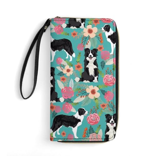 QMNLKH Stilvolle und langlebige Geldbörse aus Leder im afrikanischen Stil mit Patchwork-Aufdruck – eine unverzichtbare Aufbewahrungstasche für den Urlaub, geeignet für die Aufbewahrung von Ausweisen von QMNLKH