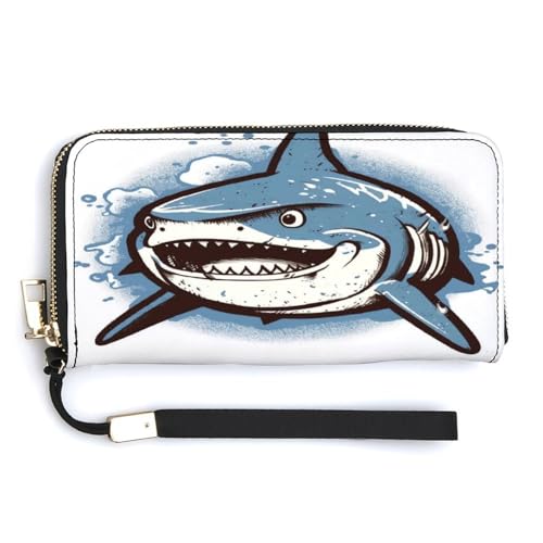 Modische Einkaufstasche mit Haifischbildern, Designer-Schulterhandtaschen, Hobo-Tasche, niedliche Aufbewahrungstasche für Damen, Stil, 20 x 10,5 cm, Stil:, 20.0*10.5cm von QMNRTK