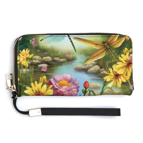 Modische Einkaufstasche mit Libellen-Motiv, Designer-Schulterhandtaschen, Hobo-Tasche, niedliche Aufbewahrungstasche für Damen, Stil, 20 x 10,5 cm, Stil:, 20.0*10.5cm von QMNRTK