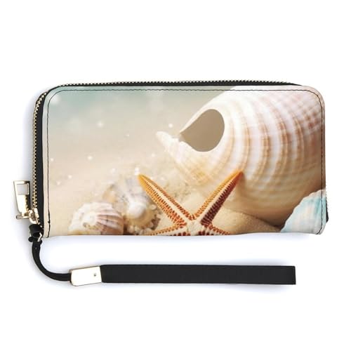 Modische Einkaufstasche mit Seestern und Muscheln, Designer-Schulterhandtaschen, Hobo-Tasche, niedliche Aufbewahrungstasche für Damen, Stil, 20 x 10,5 cm, Stil:, 20.0*10.5cm von QMNRTK