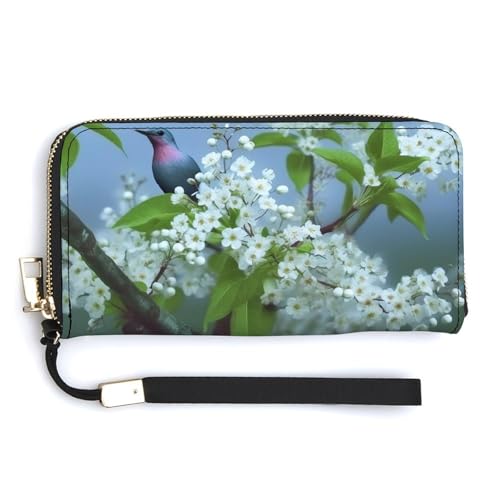 Modische Einkaufstasche mit Vogelmotiv und Kirschblüten, Designer-Schulterhandtaschen, Hobo-Tasche, niedliche Aufbewahrungstasche für Damen, Stil, 20 x 10,5 cm, Stil:, 20.0*10.5cm von QMNRTK