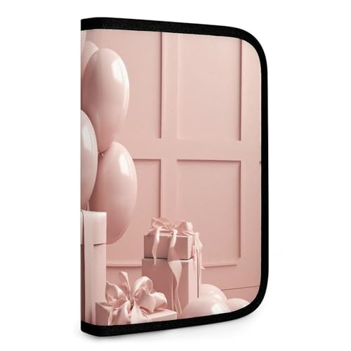 QMNRTK Balloons And Gifts Multifunktionale, kompakte Brieftasche, Ausweis, Stronghold Waltlet, Kreditkartenhalter, Geldbörse, Reißverschluss, Ledertasche, RFID-blockierend, Bifold Wallet für Männer von QMNRTK