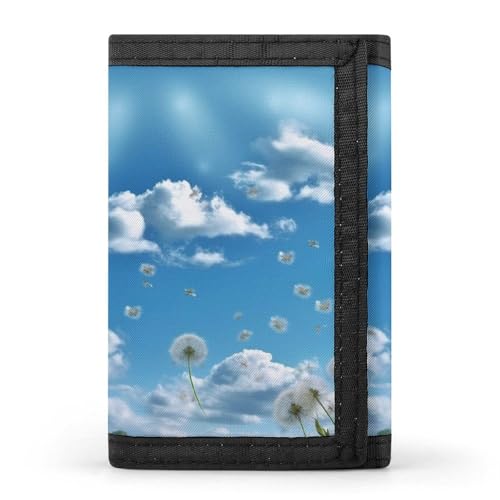 QMNRTK Dreifach gefaltete Geldbörse im Querformat, schlanke Brieftasche, personalisierbar, RFID-blockierend, für Damen und Herren, Einheitsgröße, Stil:, Einheitsgröße von QMNRTK