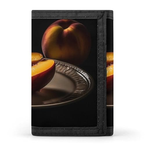 QMNRTK Dreifach gefaltete Geldbörse mit frischem Obst, schmale Brieftasche, personalisierbar, RFID-blockierend, für Damen und Herren, Einheitsgröße, Stil:, Einheitsgröße von QMNRTK
