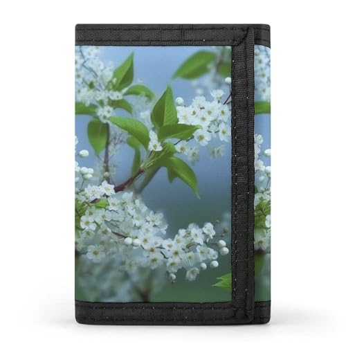 QMNRTK Geldbörse mit Vogelmotiv, dreifach gefaltet, schmal, personalisierbar, RFID-blockierend, für Damen und Herren, Einheitsgröße, Stil:, Einheitsgröße von QMNRTK