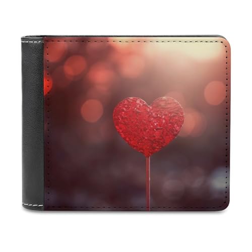 QMNRTK Glowing Leather Wallet Bifold Wallet for Men Women Rfid Blocking Bifold, Extra Capacity Ultra Strong Stitching Slim Billfold with 8 Card Slots, Style, One Size, Stil:, Einheitsgröße von QMNRTK