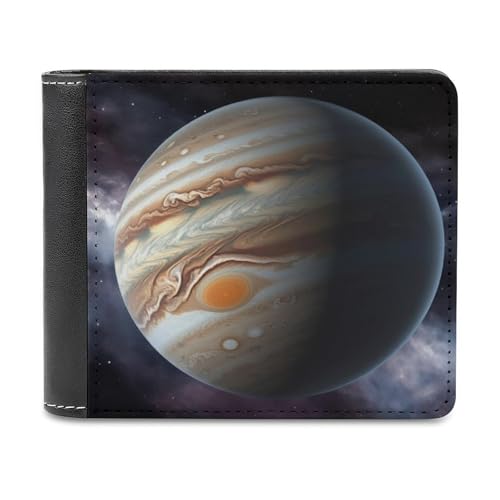 QMNRTK Jupiter Geldbörse aus Leder im Querformat, für Herren und Damen, RFID-blockierend, extra Kapazität, ultrastarke Nähte, schlanke Geldscheinfach mit 8 Kartenfächern, Stil, Einheitsgröße, Stil:, von QMNRTK