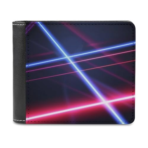 QMNRTK Laser Line Geldbörse aus Leder für Herren und Damen, RFID-blockierend, extra Kapazität, ultrastarke Nähte, schlanke Geldscheinfach mit 8 Kartenfächern, Stil, Einheitsgröße, Stil:, Einheitsgröße von QMNRTK