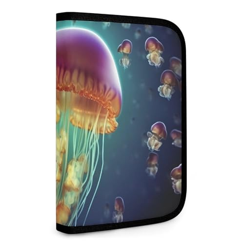 QMNRTK Life Multifunktionale, kompakte Brieftasche, Ausweis, Stronghold Waltlet, Kreditkartenhalter, Geldbörse, Reißverschluss, Ledertasche, RFID-blockierend, Bifold Wallet für Männer und Frauen, von QMNRTK