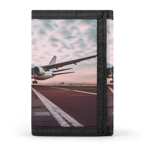 QMNRTK Travel World dreifach gefaltete Geldbörse, schlanke Brieftasche, personalisierbar, RFID-blockierend, für Damen und Herren, Einheitsgröße, Stil:, Einheitsgröße von QMNRTK