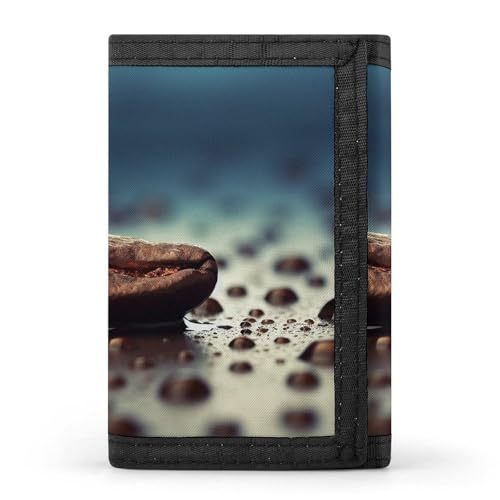 QMNRTK between Raindrops dreifach gefaltete Geldbörse, schlanke Brieftasche, personalisierbar, RFID-blockierend, für Damen und Herren, Einheitsgröße, Stil:, Einheitsgröße von QMNRTK