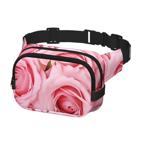 Bauchtasche für Damen und Herren, Gürteltasche, mit verstellbaren Trägern, Brusttasche, Reise-Umhängetasche, Schwarz, Einheitsgröße, Schwarz , Einheitsgröße von QMNSEHF