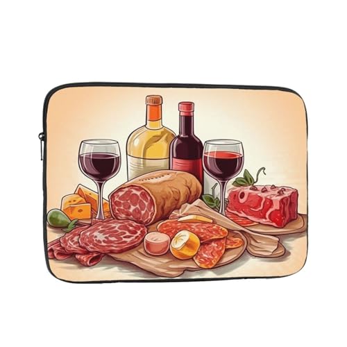 Laptoptasche, Laptoptasche, stoßfest, Computer-Tragetasche, Essen und Getränke, Notebook-Hülle, Schwarz, 15 inch Laptoptasche, Laptoptasche, stoßfest, Computer-Tragetasche, Essen und Getränke, Notebook-Hülle, Schwarz, 15 inch von QMNSEHF