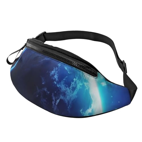 Mem modische Bauchtasche für Damen, Umhängetasche, Sternenplanet, Gürteltasche mit verstellbarem Riemen von QMNSEHF
