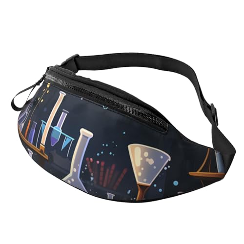 Mem modische Bauchtasche für Damen, Umhängetasche, Wissenschaft, Party, Gürteltasche mit verstellbarem Riemen von QMNSEHF