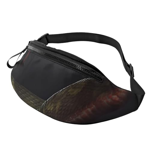 Mem modische Gürteltasche für Damen, Schlangen-Gürteltasche mit verstellbarem Riemen Mem modische Gürteltasche für Damen, Schlangen-Gürteltasche mit verstellbarem Riemen von QMNSEHF
