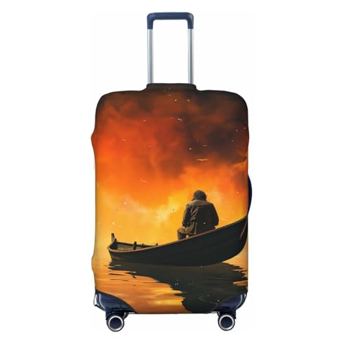 QMNSEHF Reisegepäckabdeckung, Kofferschutz, elastisch, waschbar, für Mann und Boot, kratzfest, Spandex, passend für 45,7 - 81,3 cm Gepäck, Schwarz , XL QMNSEHF Reisegepäckabdeckung, Kofferschutz, elastisch, waschbar, für Mann und Boot, kratzfest, Spandex, passend für 45,7 - 81,3 cm Gepäck, Schwarz , XL von QMNSEHF