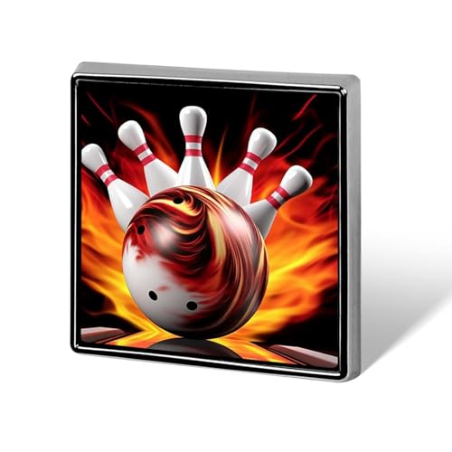 Bowlingkugel quadratische Anstecknadel Damen Neuheit Knöpfe & Pins Metall Abzeichen Niedliche Brosche Pin Retro Pinback Abzeichen Mode Tasche Pins für Hut Rucksäcke Krawatte Anzug Hochzeit Party von QMNVBDS