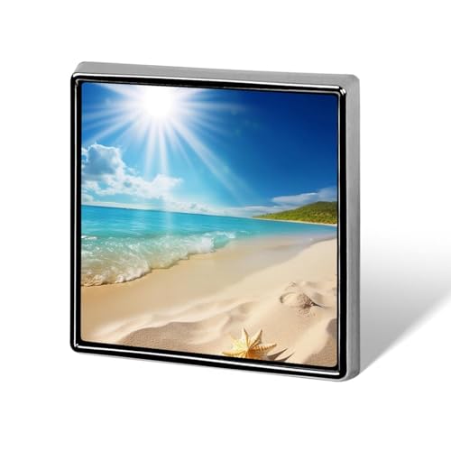 Bright Sunshine Sommer Strand quadratische Anstecknadel Damen Neuheit Knöpfe & Pins Metall Abzeichen Niedliche Brosche Pin Retro Pinback Abzeichen Mode Tasche Pins für Hut Rucksäcke Krawatte Anzug von QMNVBDS