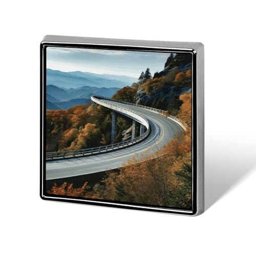 Parkway Road Bridge Quadratische Anstecknadel Damen Neuheit Knöpfe & Pins Metall Abzeichen Niedliche Brosche Pin Retro Pinback Abzeichen Mode Tasche Pins für Hut Rucksäcke Krawatte Anzug Hochzeit von QMNVBDS