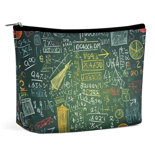 QMNVBDS Make-up-Tasche, Reise-Kulturbeutel für Damen, wasserdicht, kleine Reißverschlusstasche, tragbare Reisetaschen für Toilettenartikel, niedliche Kosmetiktasche, Make-up-Organizer, weiß von QMNVBDS