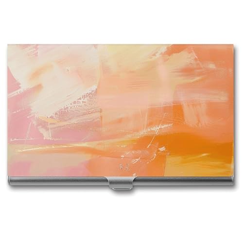 QMNVBDS Visitenkartenetui Slim Visitenkartenetui für Damen Herren Metall Visitenkartenbox Visitenkartenetui für Tasche Geldbörse Kleine Visitenkartenetui Einheitsgröße, Stil: von QMNVBDS