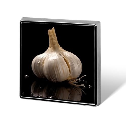 Raw Garlic Quadratische Anstecknadel für Damen, Neuheit Knöpfe & Pins Metall Abzeichen Niedliche Brosche Pin Retro Pinback Abzeichen Mode Tasche Pins für Hut Rucksäcke Krawatte Anzug Hochzeit Party von QMNVBDS