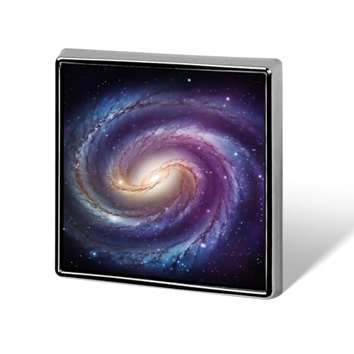 Spirale Galaxie quadratische Anstecknadel Damen Neuheit Knöpfe & Pins Metall Abzeichen Niedliche Brosche Pin Retro Pinback Abzeichen Mode Tasche Pins für Hut Rucksäcke Krawatte Anzug Hochzeit Party von QMNVBDS