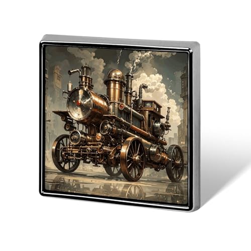 Steampunk-Stil quadratische Anstecknadel Damen Neuheit Knöpfe & Pins Metall Abzeichen Niedliche Brosche Pin Retro Pinback Abzeichen Mode Tasche Pins für Hut Rucksäcke Krawatte Anzug Hochzeit Party von QMNVBDS