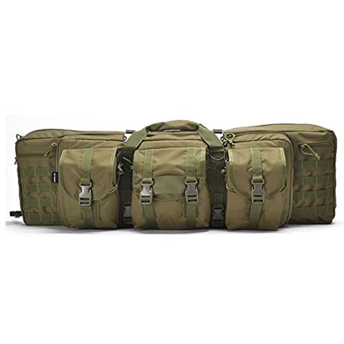 Taktische Doppel Gewehrtasche - Gewehrfutteral | Militär | Jagd | Flinte | Tasche Für 2 Gewehre | Gewehr Groß for Magazine Storage and Other Tools Green,120CM von QMZDXH