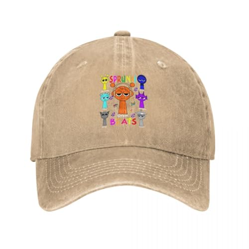 QNBUFOY Baseballmütze für Herren, Angelmütze für Damen Sprunki Incredibox e Unisex Baseb l Kappe Distressed Washed Hats Cap Vintage Outdoor Workouts Sun Cap Geschenk QNBUFOY Baseballmütze für Herren, Angelmütze für Damen Sprunki Incredibox e Unisex Baseb l Kappe Distressed Washed Hats Cap Vintage Outdoor Workouts Sun Cap Geschenk von QNBUFOY