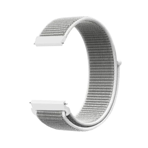 QNGMKBKTDZ 18MM Nylon Loop Band Fit for Xiaomi Fit for Mi Smart Watch Straps Frauen Armband Sport Armband Fit for Garmin Fit for Vivoactive 4S/Venu 2s Correa(Seashell 04) von QNGMKBKTDZ
