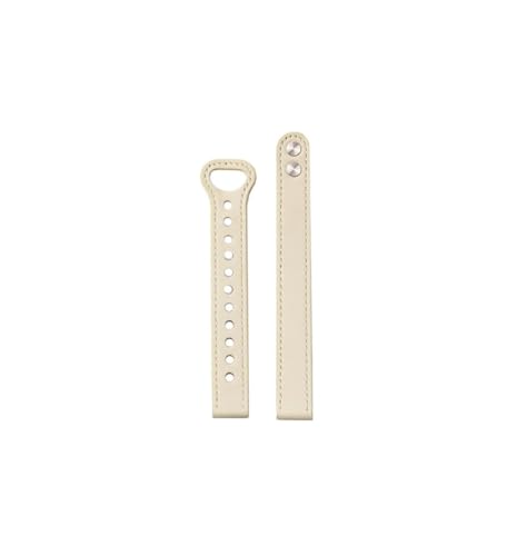 QNGMKBKTDZ Armband Fit For Lily 2 Smart Watch Damen Fit For Lily 2. Generation Fashion Vitality Edition Loop Sport Lederarmband 14 Mm(Off white) von QNGMKBKTDZ
