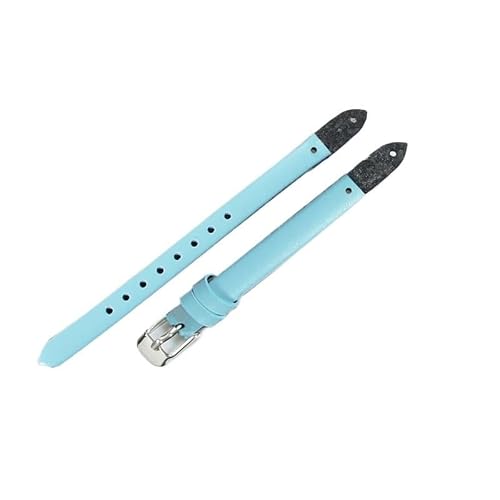 QNGMKBKTDZ Passend For Fossil ES3745 ES3861 ES4026 ES3862 ES4340 Damenuhrenarmbänder, 8 Mm Kleines Armband(Light Blue,8mm-Silvery Buckle) von QNGMKBKTDZ