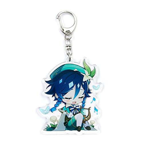 Cute Impact Gen Shin Schlüsselanhänger aus Acryl zum Aufhängen, 18, One size von QNIYMOE