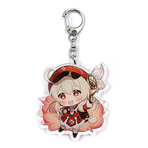 Cute Impact Gen Shin Schlüsselanhänger aus Acryl zum Aufhängen, Ys F-klee, One size Cute Impact Gen Shin Schlüsselanhänger aus Acryl zum Aufhängen, Ys F-klee, One size von QNIYMOE