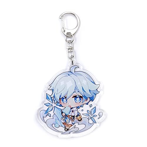 QNIYMOE Cute Impact Gen Shin Schlüsselanhänger aus Acryl zum Aufhängen, 5, One size von QNIYMOE