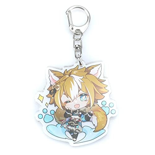 QNIYMOE Cute Impact Gen Shin Schlüsselanhänger aus Acryl zum Aufhängen, 7, One size QNIYMOE Cute Impact Gen Shin Schlüsselanhänger aus Acryl zum Aufhängen, 7, One size von QNIYMOE