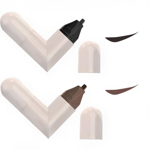 QOCUILC 2 Stück Eyeliner stempel, Eyeliner stamp für Alle Augenformen für Partys, Reisen, A (Schwarz + Braun) von QOCUILC