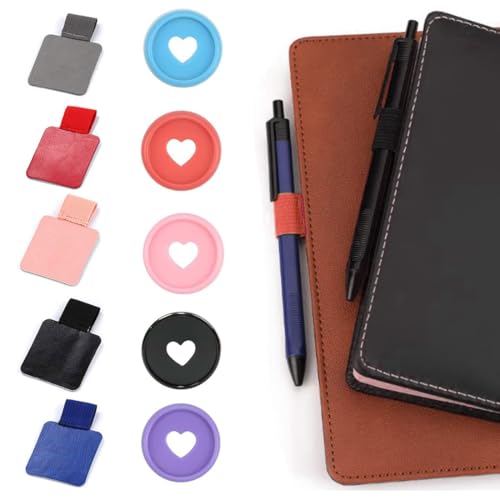 QOCUILC 5-teiliger Stiftschlaufenhalter mit selbstklebender Stiftschlaufe 5-teiliger Flipchart-Binder für Tagebuch, Notizbuch, Kalender QOCUILC 5-teiliger Stiftschlaufenhalter mit selbstklebender Stiftschlaufe 5-teiliger Flipchart-Binder für Tagebuch, Notizbuch, Kalender von QOCUILC