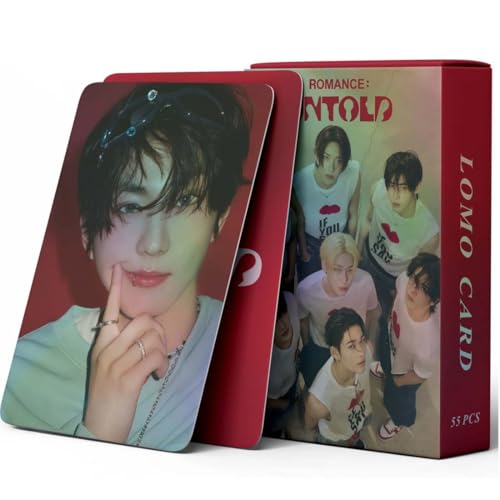QOCUILC BTS Fotokarten,55PCS Kpop Photocards,Enhypen Photocards,K-Pop Sammelkarten,Lomo Cards,BTS Postkarten Karte(UNTOLD) von QOCUILC
