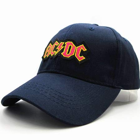 QOHNK ACDC-Buchstabe-Stickerei-Baumwollbaseballmütze-Hip-Hop-Kappen-Justierbare Hüte Für Kinder Männer Frauen von QOHNK