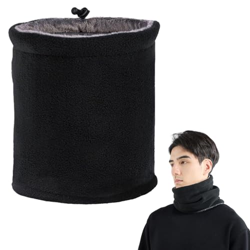 Schlauchschal, Winter Halsschlauch Herren, Multifunktionstuch Winter, Loop Schal Herren Winter Halstuch Halswärmer Gesichtsschal Warm Dick Loopschal Nackenwärmer Sport Motorrad Fahrrad von QOMJUFA