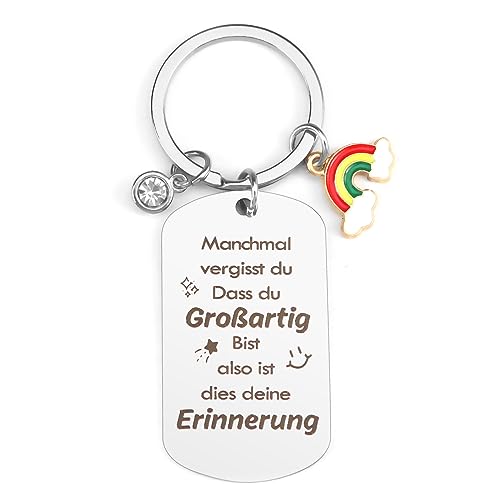 Mutmacher Geschenk Schlüsselanhänger, Freund Geschenk Freundschaft Kollegin Schwestern Geschenke Motivationsgeschenke Aufmunterung Geschenke Abschiedsgeschenk Kollegen Geburtstagen Weihnachte Geschenk von QONCV