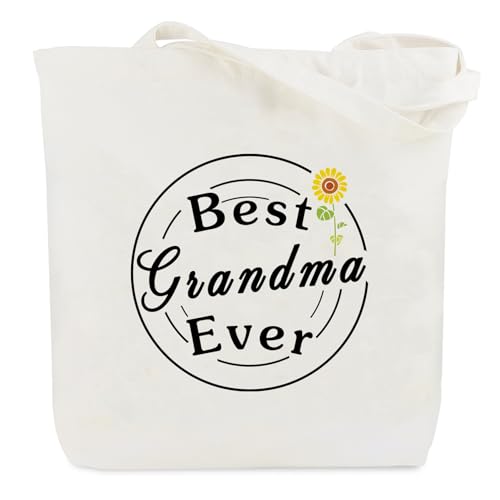 QONCV Geschenke für Oma, beste Oma, Gigi, Großmutter, Segeltuch, Tragetasche, Muttertag, Geburtstag, Weihnachten, Geschenkideen für Frauen QONCV Geschenke für Oma, beste Oma, Gigi, Großmutter, Segeltuch, Tragetasche, Muttertag, Geburtstag, Weihnachten, Geschenkideen für Frauen von QONCV