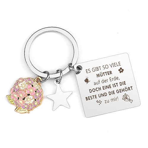 QONCV Muttertagsgeschenk für Mama, Mama Schlüsselanhänger, Geschenke für Mama Muttertagsgeschenke für Mama Weihnachtsgeschen Geburtstags, Geburtstagsgeschenk für Mama,keychain Mutter17 zu mir von QONCV