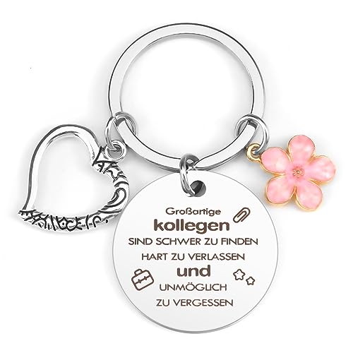 QONCV Schlüsselanhänger Kollegin Geschenk, Kleine Weihnachtsgeschenke für Kollegen Ruhestand Geschenk Arbeitskollegin Lieblingskollegin Geschenk Jobwechsel Geschenk Dankeschön Freundschaftsgeschenke von QONCV