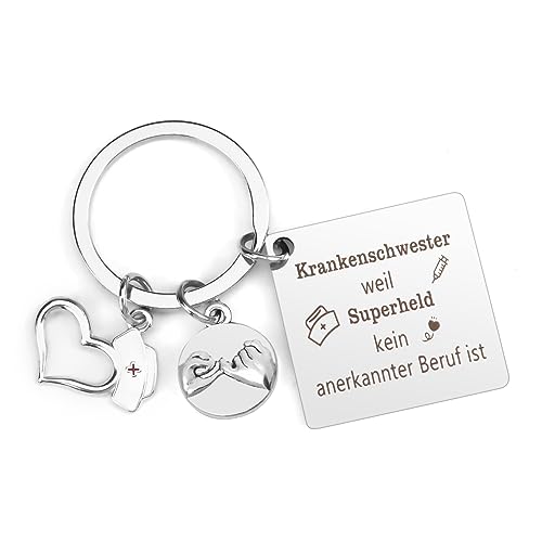 Krankenschwester Geschenke, Schlüsselanhänger Krankenschwester, Dankeschön Geschenke, Krankenpfleger Geschenke, Arzt Geschenk, Pflege Zubehör, Geburtstagsgeschenk Weihnachte keychain Krankenschwester von QONCV